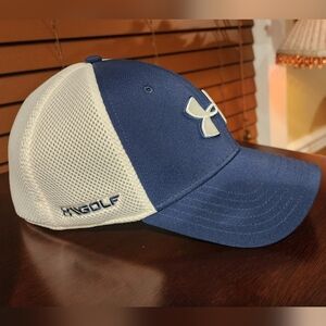 Under Armour Blue and White Golf Cap, Size L/XL